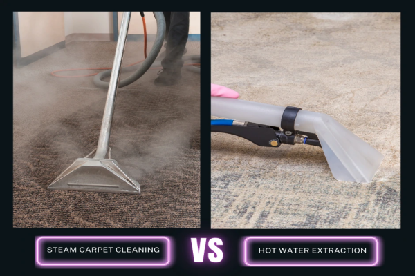 Hot water vs steam cleaning