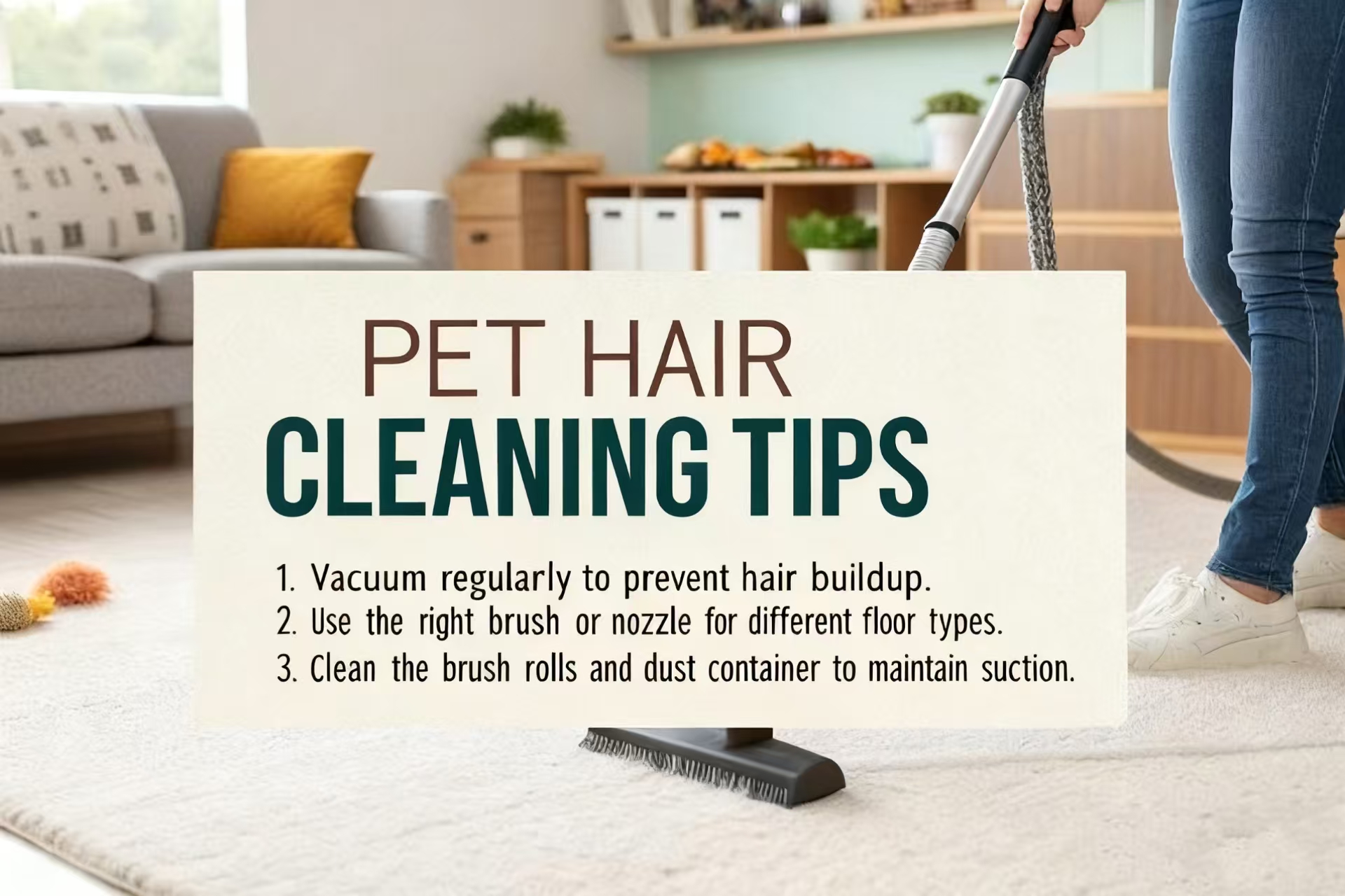pet hair cleaning tips