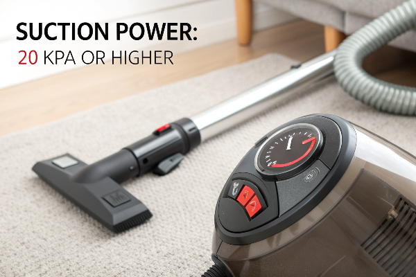 vacuum suction power for pet hair