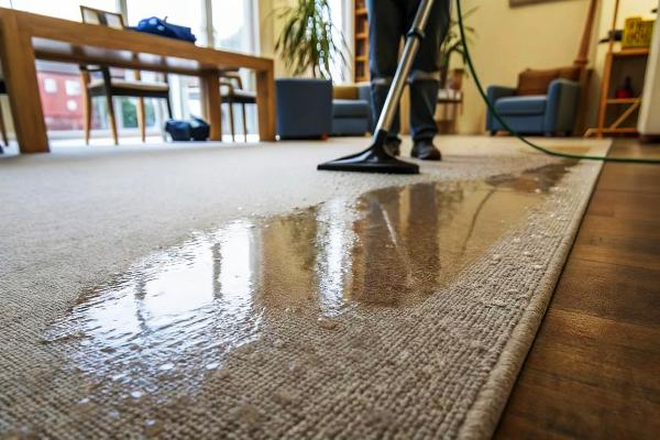wet carpet after steam cleaning