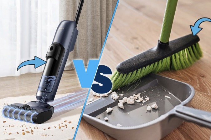 Does a Vacuum Cleaner Clean Better Than a Broom?