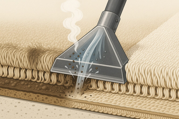 Cleaning depth illustration