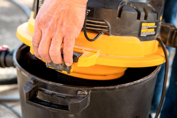 Shop Vac Pumping Setup