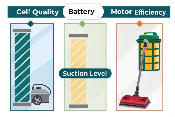 Vacuum battery anatomy