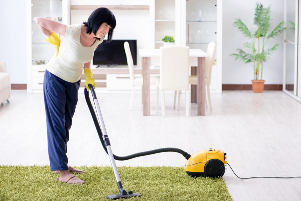 Vacuum weight back pain