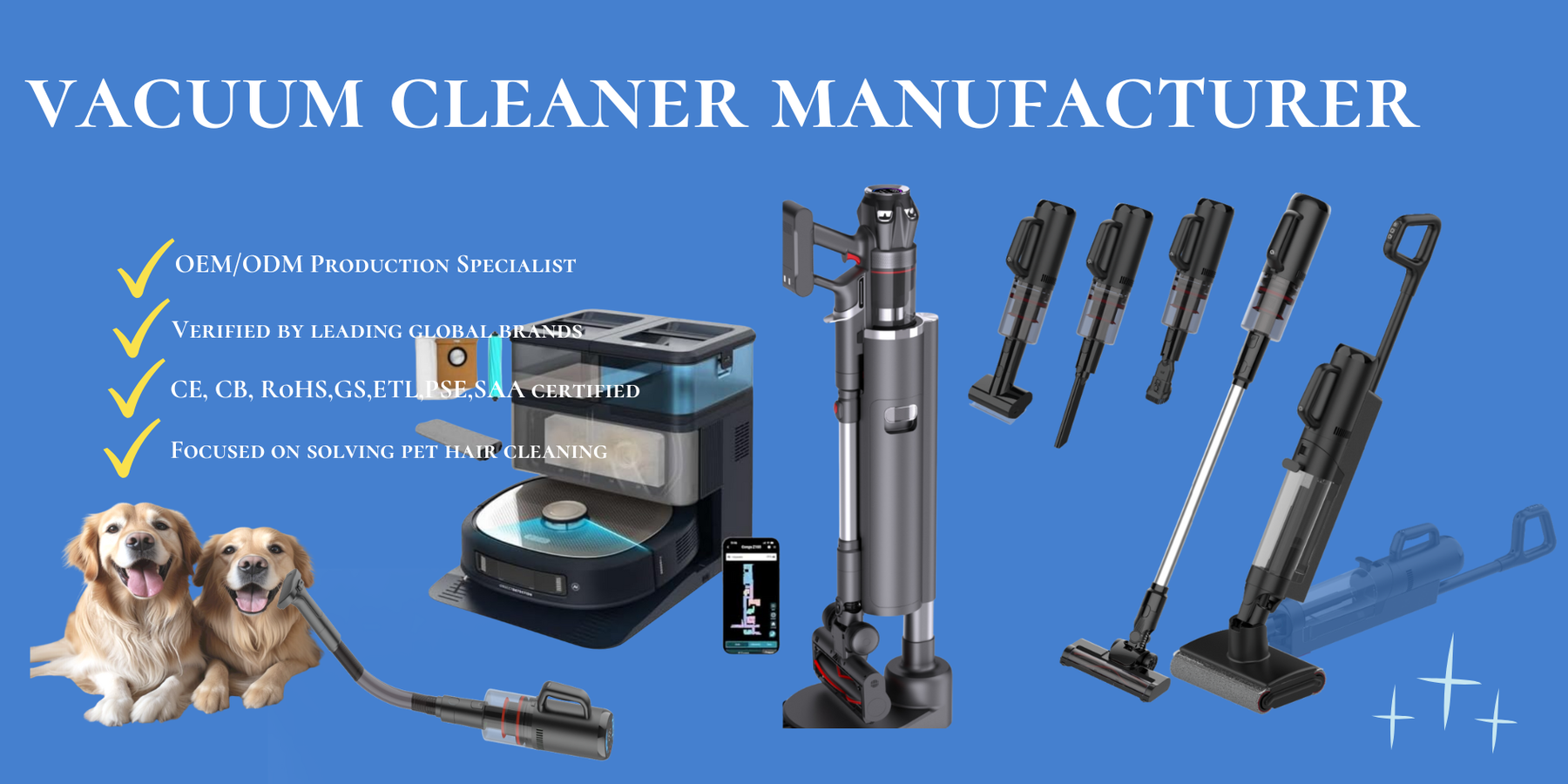 Liyyou Animal Hair Vacuum Manufacturing Banner